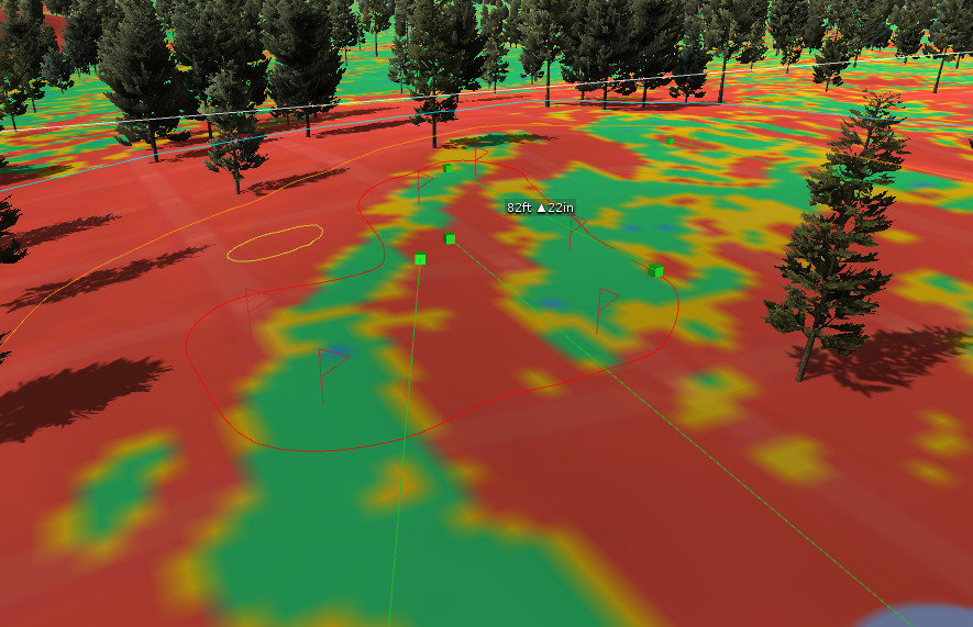 6th Hole on The Sand Slopes Prior to Shaping